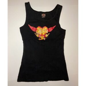 Harley Davidson Tank Top Womens Black Jamaica Large